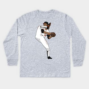 Vide the pose Kids Long Sleeve T-Shirt